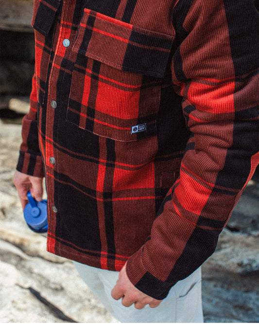 Crux Overshirt - Washed Red