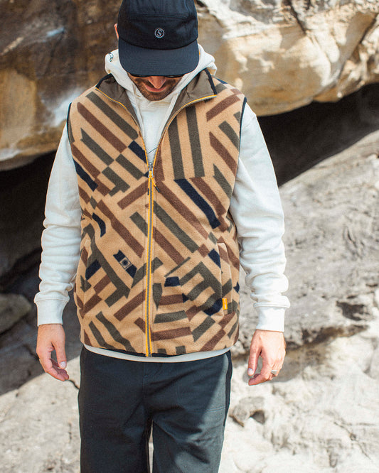 Tundra Reversible Polar Vest - Kalamata