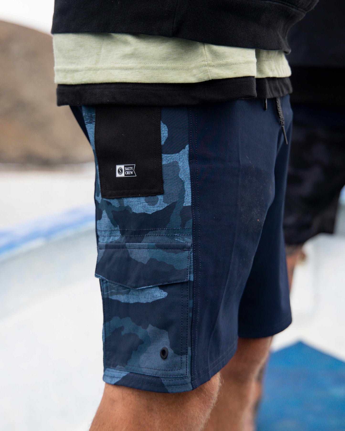 Transom Utility Boardshort - Blue Camo