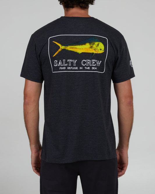 GOLDEN MAHI PREMIUM S/S TEE - Charcoal