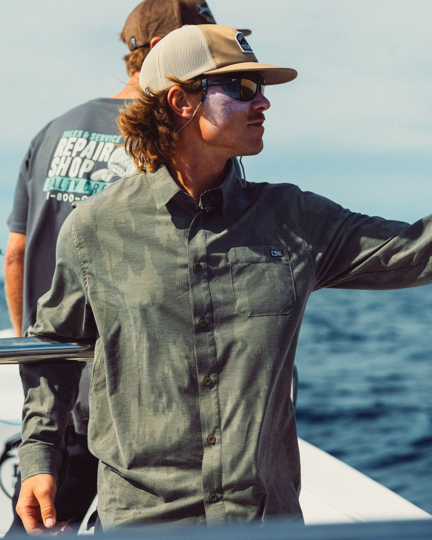 Drifter Ls Uv Button Up - Ranger