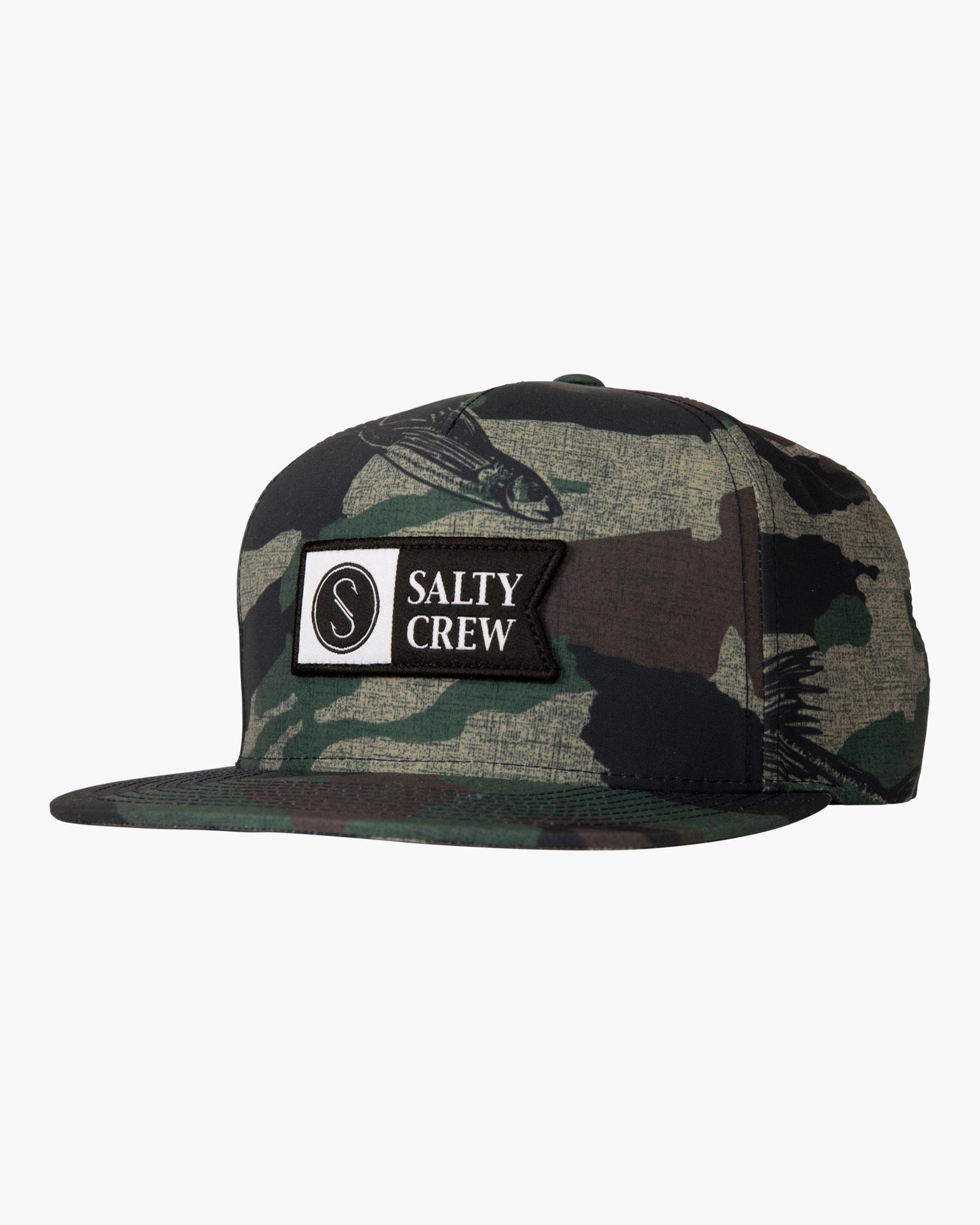 Salty Crew Men's Hats Alpha Tech 5 Panel in Camo