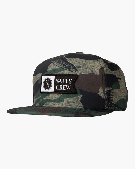 Salty Crew Men's Hats Alpha Tech 5 Panel in Camo