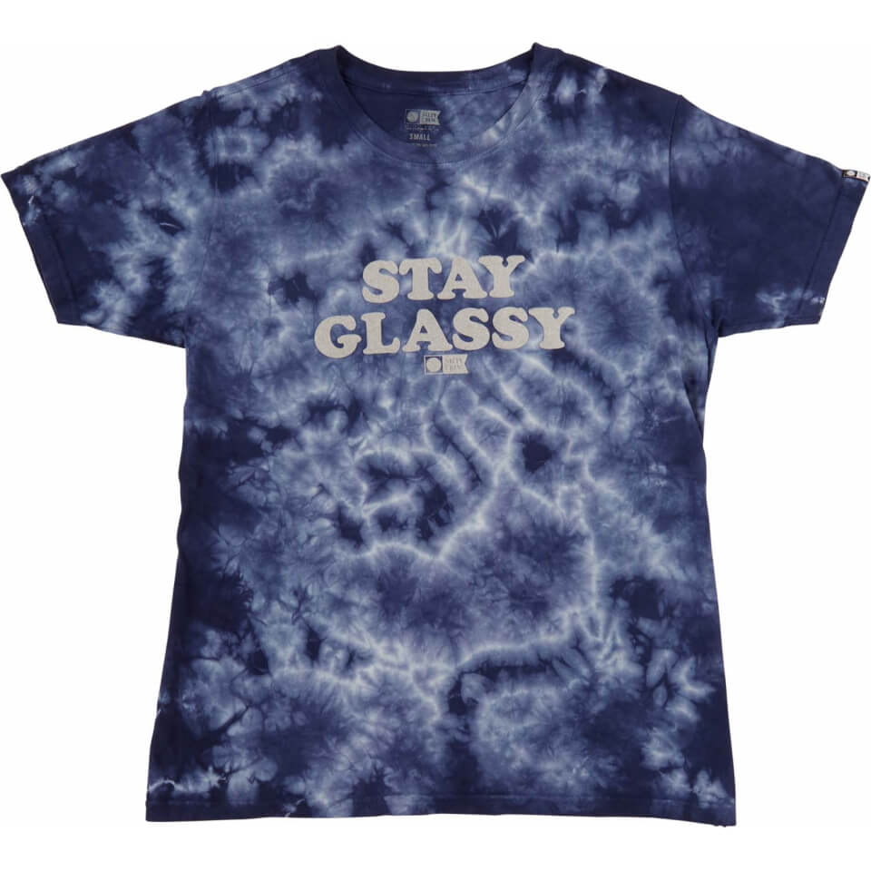 Salty Crew Women's Tees STAY GLASSY BOYFRIEND TEE in Navy Tie Dye