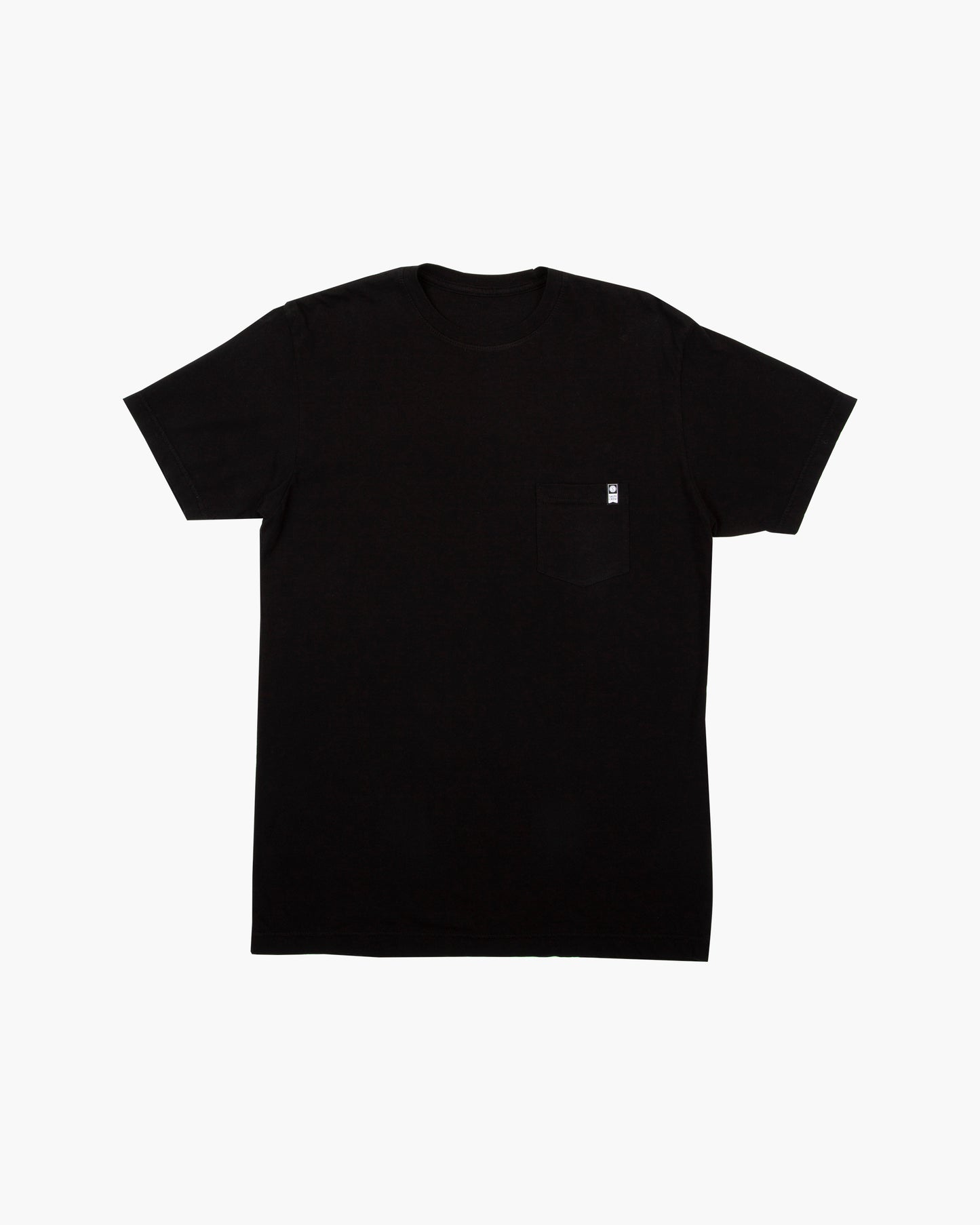 Shouldered Prem Black Pocket S/S Tee