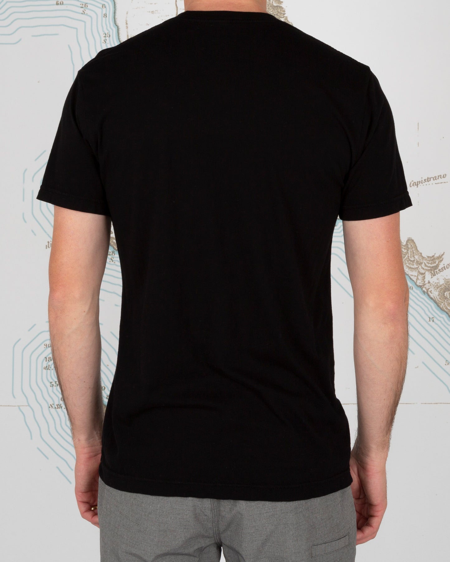 Shouldered Prem Black Pocket S/S Tee