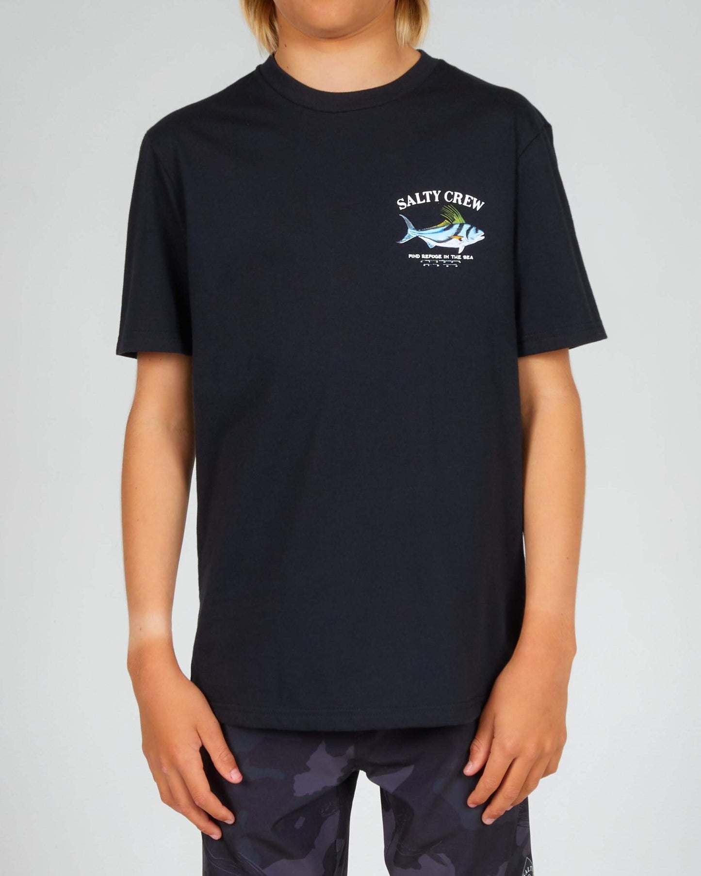 Salty Crew Boys - Rooster Boys S/S Tee - Black