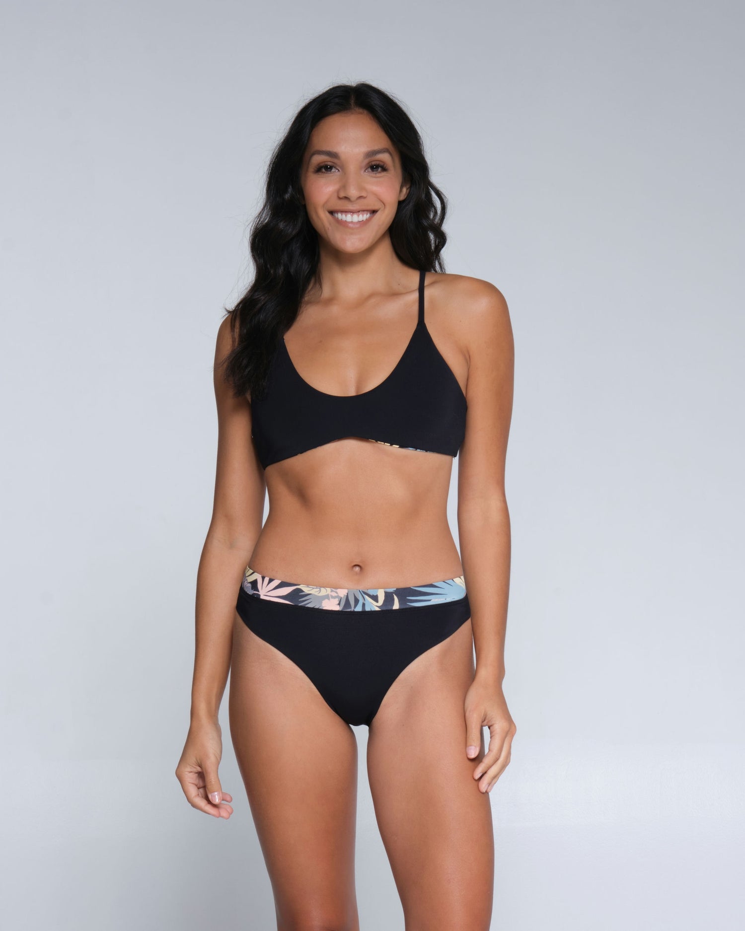 Salty crew SWIMWEAR TANDEM REVERSIBLE BIKINI TOP - Black in Black