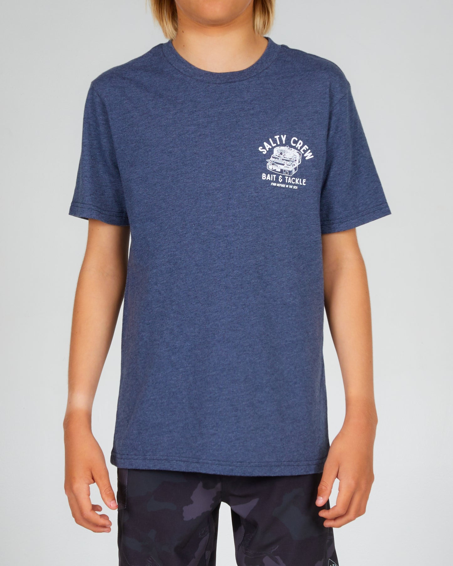 Tackle Box Boys S/S Tee - Navy Heather