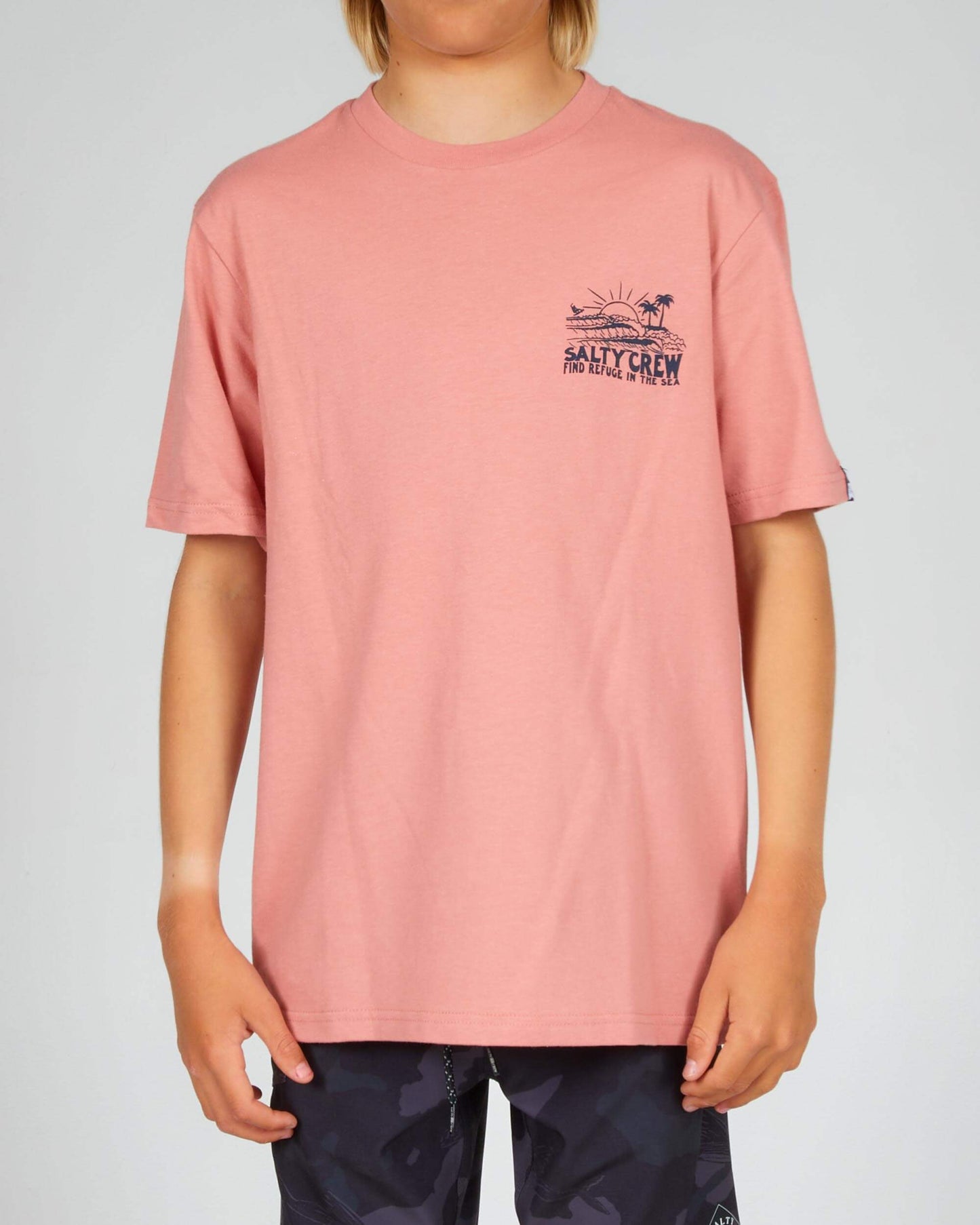 Salty crew T-SHIRTS S/S SHOREBREAK BOYS S/S TEE - Coral in Coral