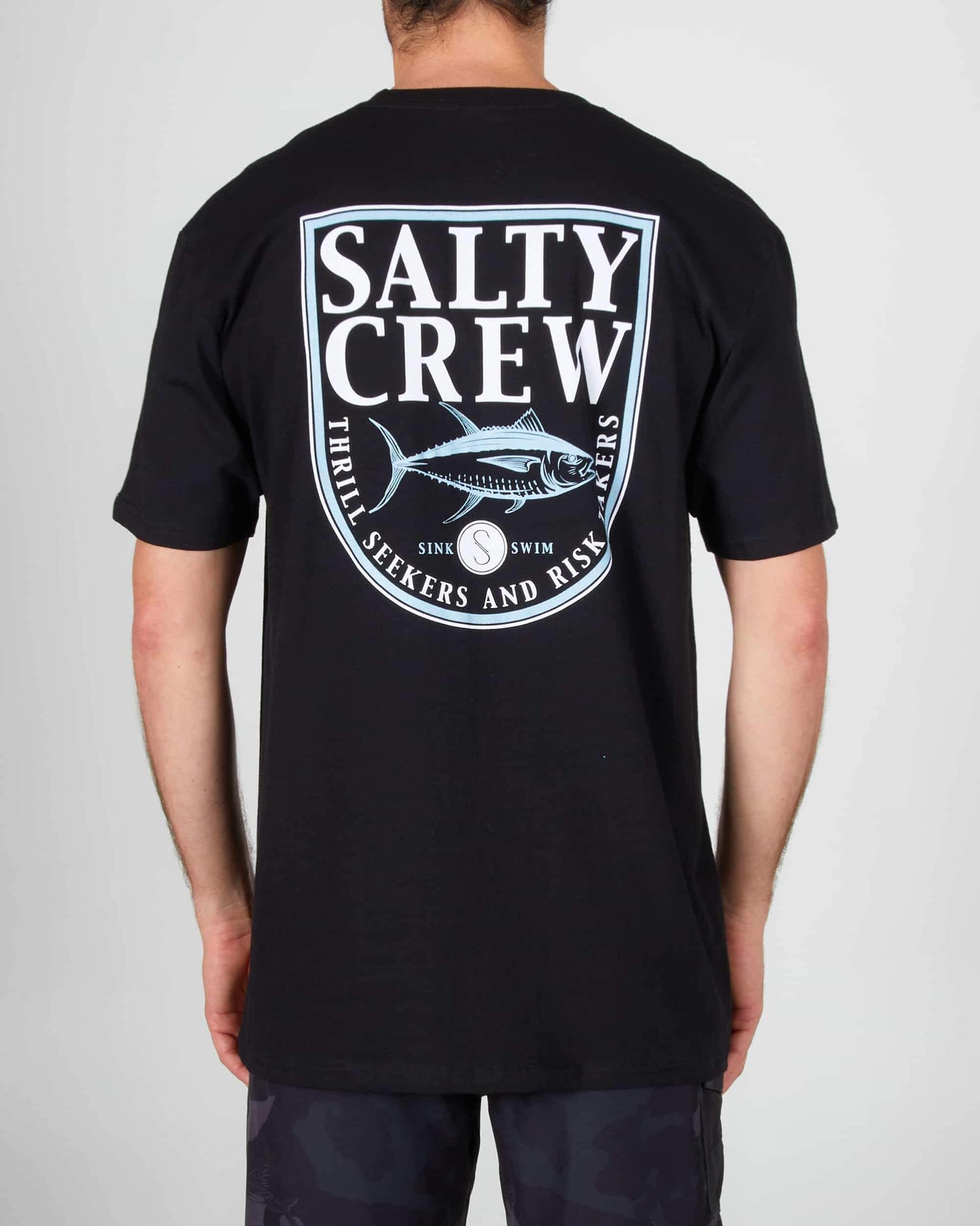 Salty crew T-SHIRTS S/S CURRENT STANDARD S/S TEE - Black in Black