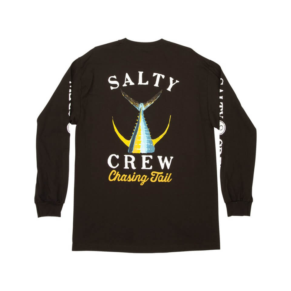 Salty Crew Men - Tailed Black Standard L/S Tee