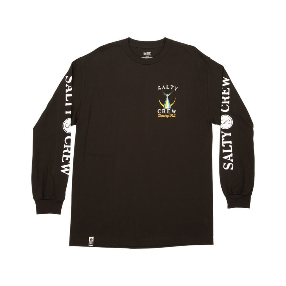 Salty Crew Men - Tailed Black Standard L/S Tee