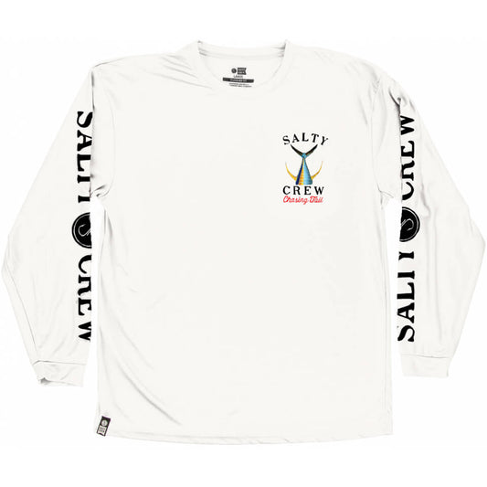 Salty Crew TAILED  L/S Tech Tee Rashguard in White