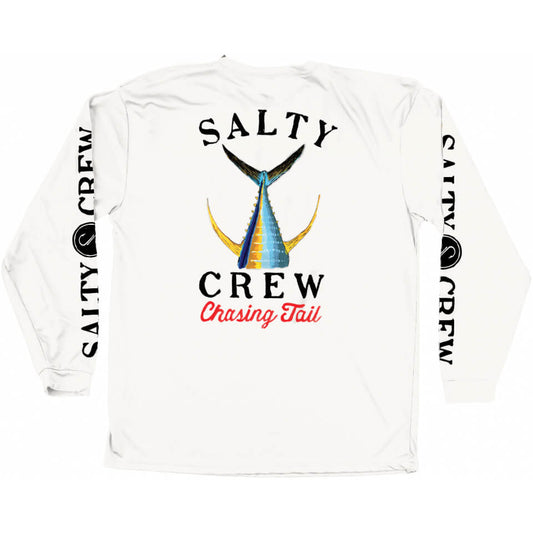 Salty Crew TAILED  L/S Tech Tee Rashguard in White