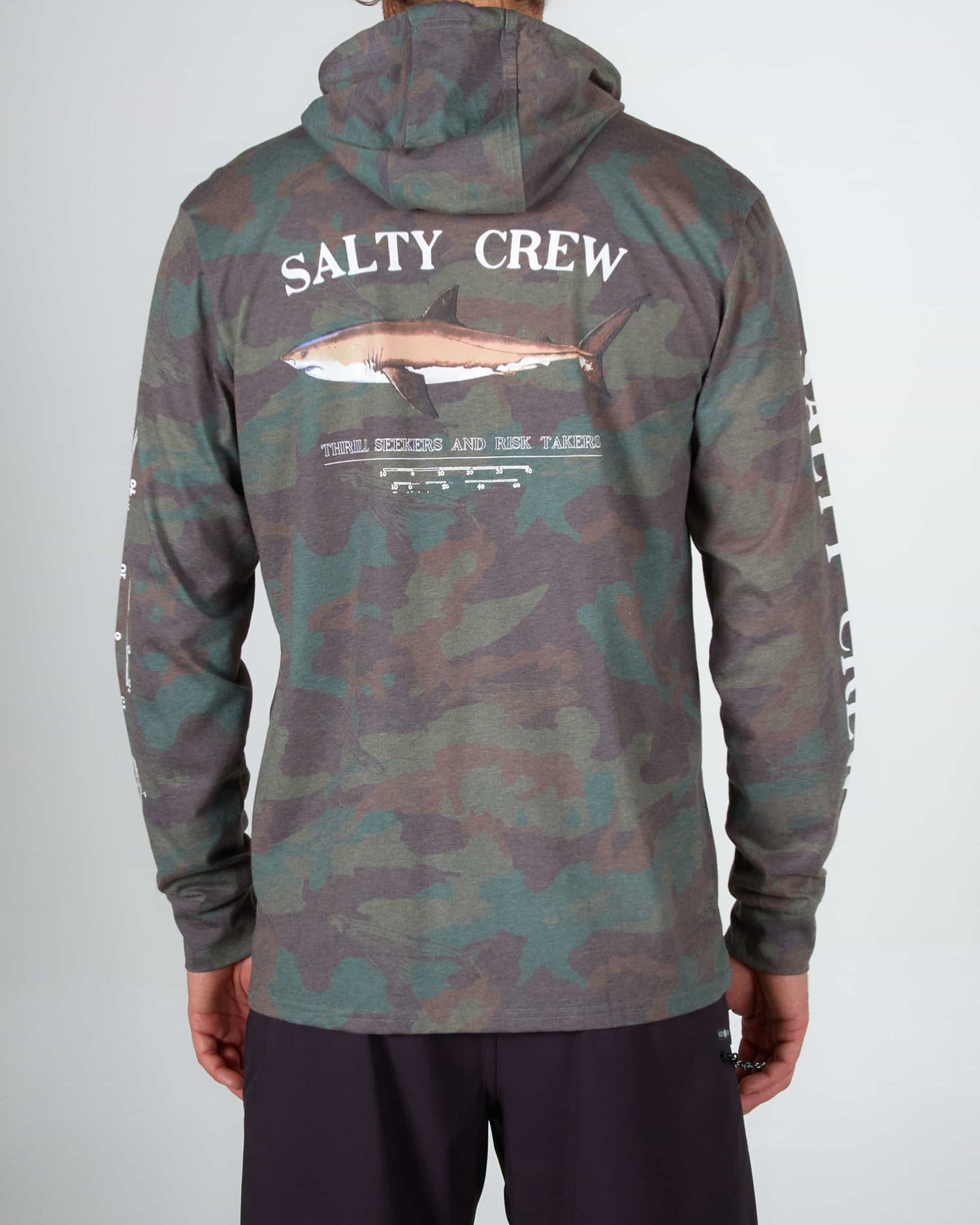 Salty crew TECH TEES Bruce Hood Tech Tee - Camo in Camo