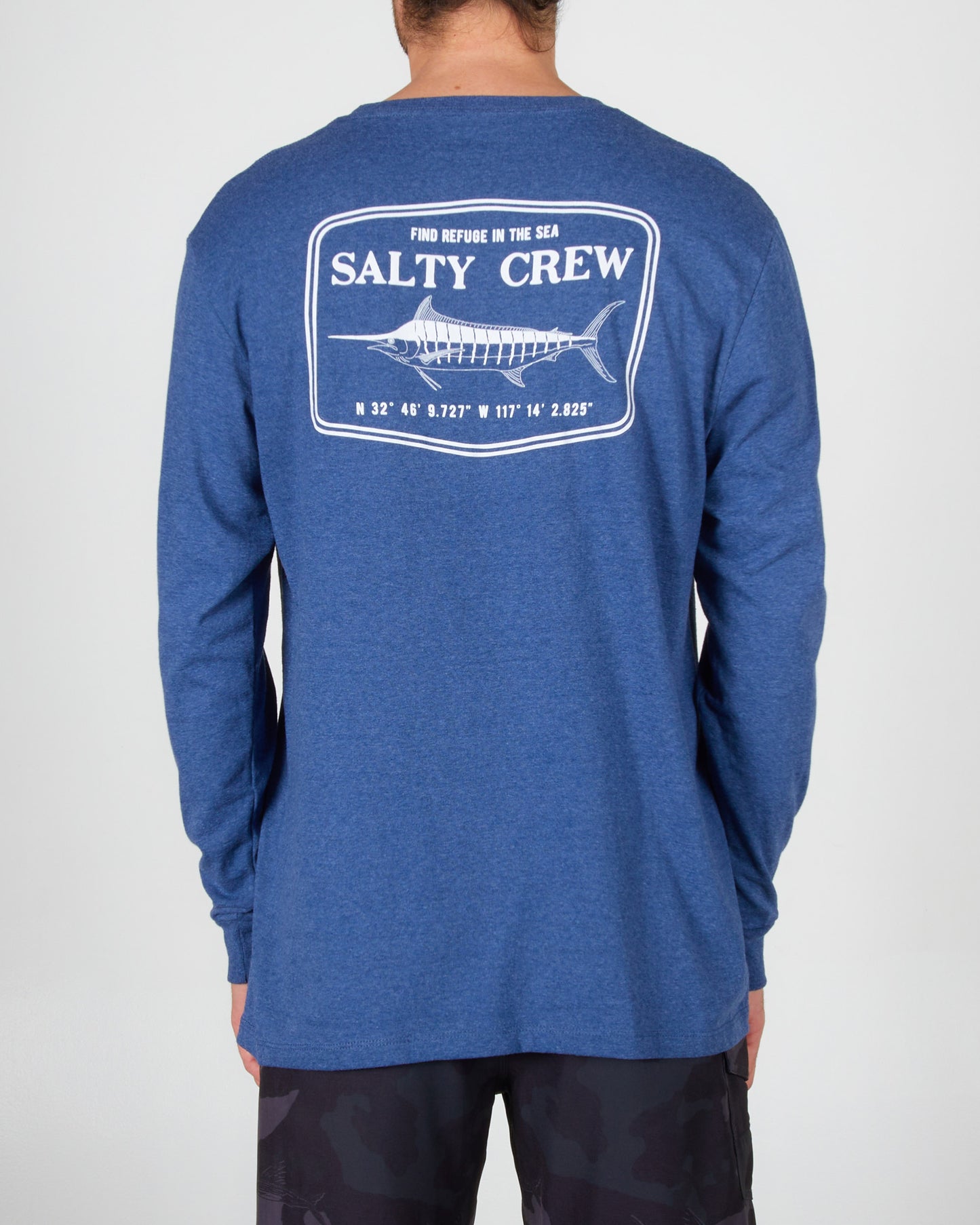 Stealth Standard L/S Tee - Navy Heather