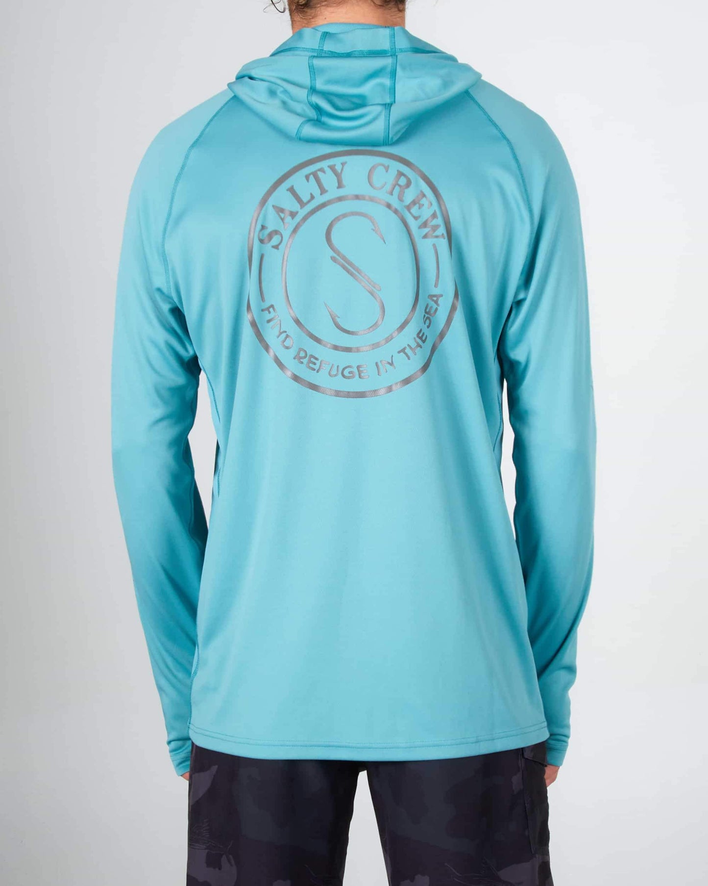 Salty crew SUN PROTECTION PALOMAR 2 PINNACLE UV HOOD - DARK AQUA in DARK AQUA