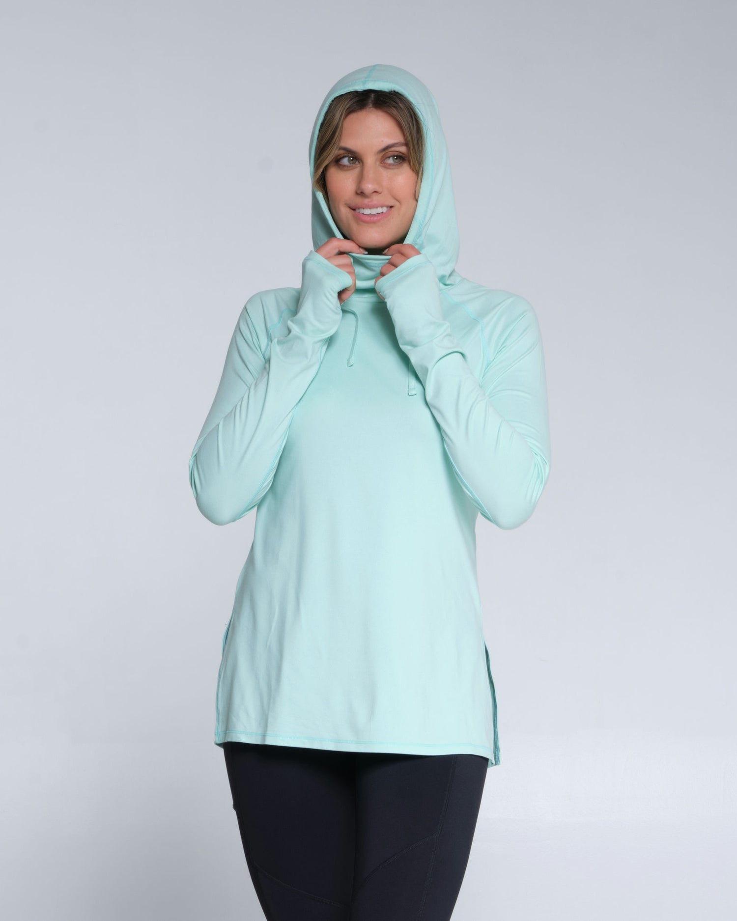 Salty crew SUN PROTECTION THRILL SEEKERS HOODED SUNSHIRT - Sea Foam in Sea Foam