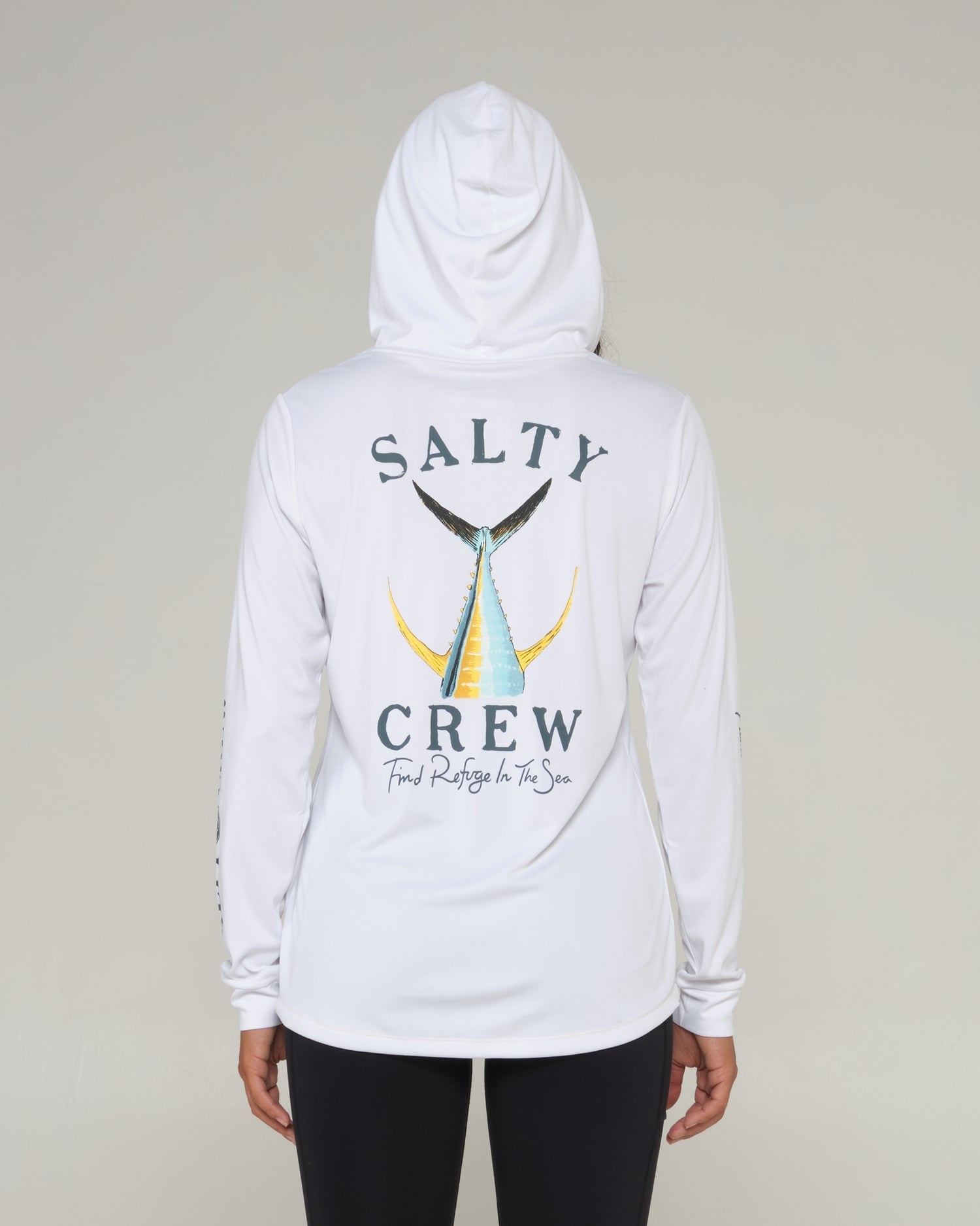 Salty crew SUN PROTECTION TAILED HOODED SUN SHIRT - White in White