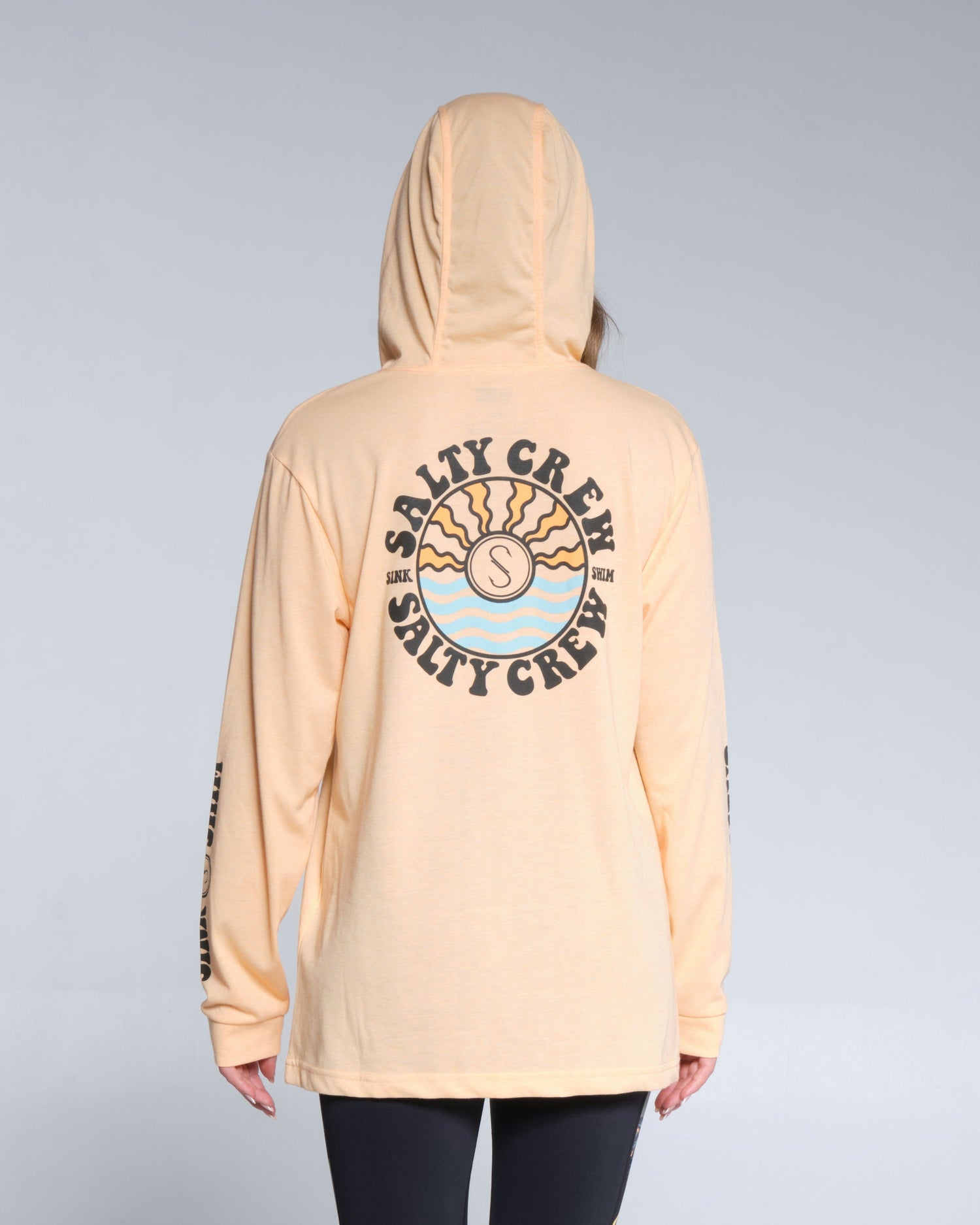 Salty crew SUN PROTECTION SUN WAVES MID WEIGHT HOODY - Apricot in Apricot