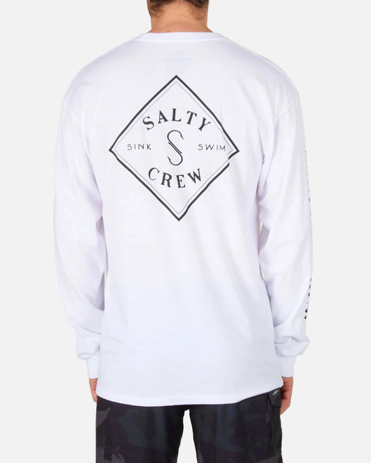Salty crew T-SHIRTS L/S TIPPET PREMIUM L/S TEE - White in White