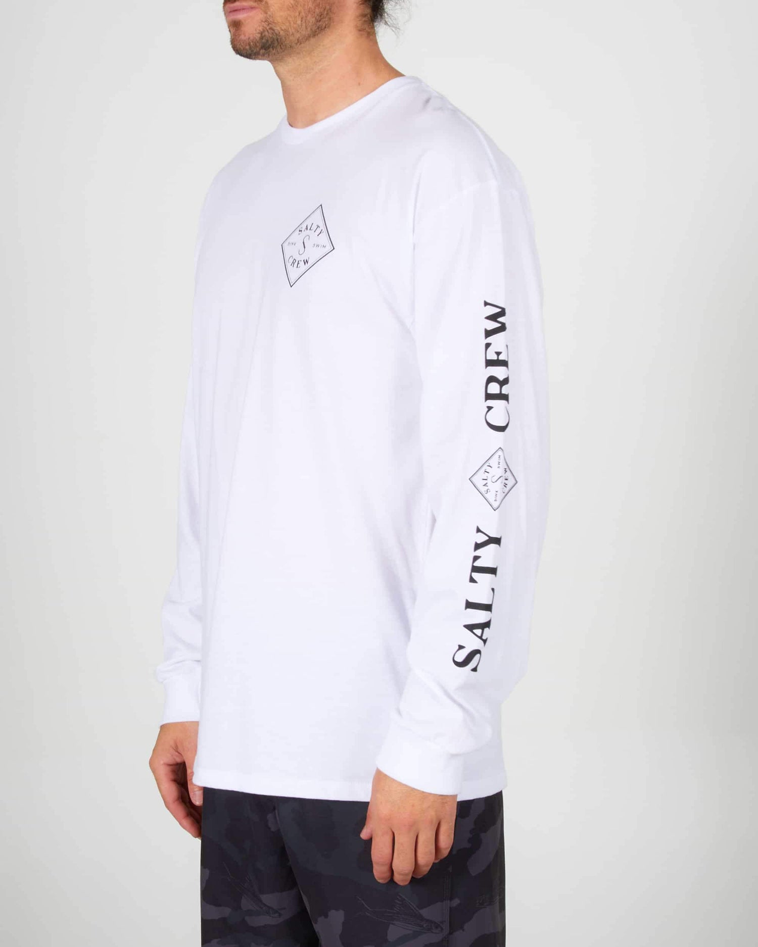 Salty crew T-SHIRTS L/S TIPPET PREMIUM L/S TEE - White in White