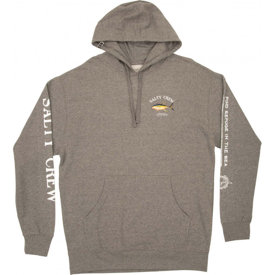 Salty Crew FLEECE STANDARD Ahi Mount Gunmetal/Heather Hood Fleece in Gunmetal/Heather