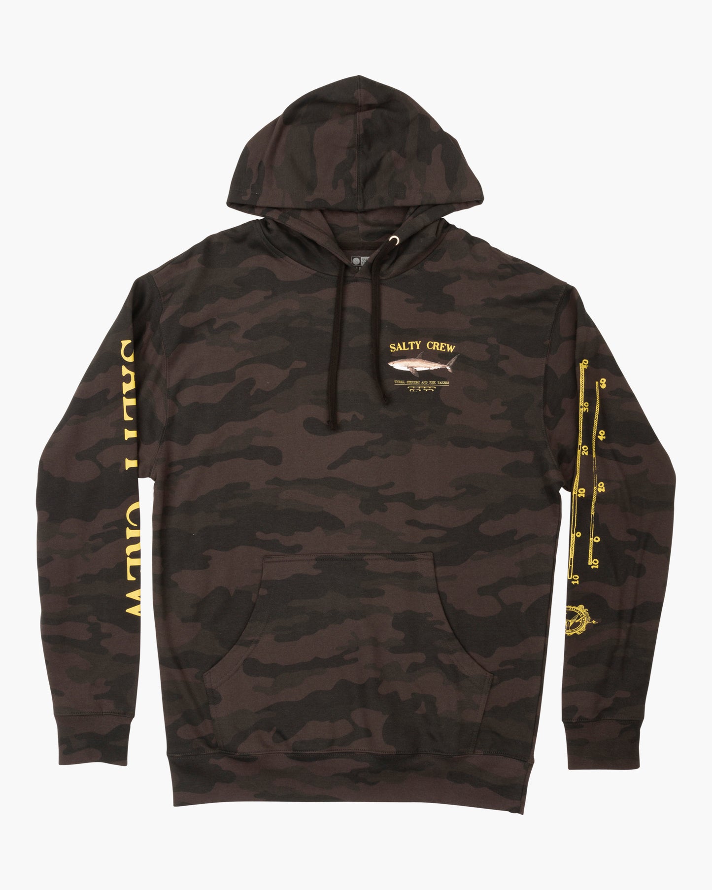 Bruce Boys Black Camo Hood Fleece