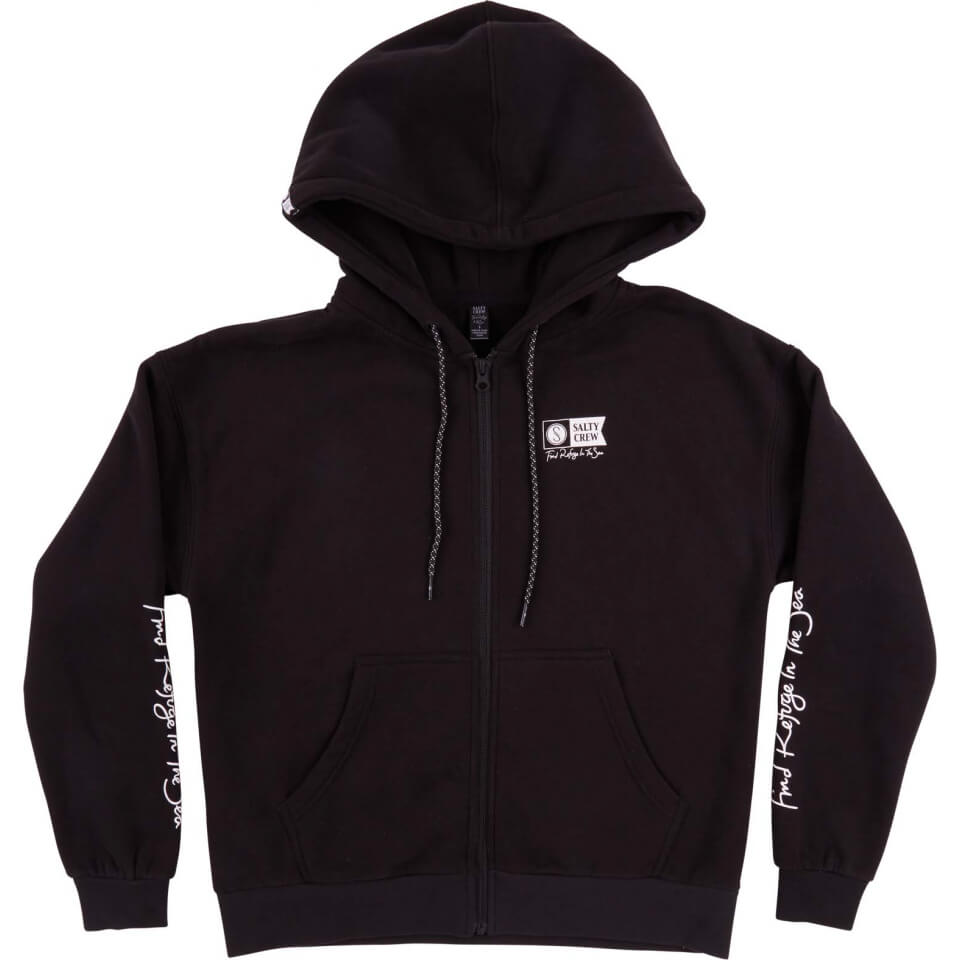 Salty Crew ALPHA ZIP HOODY in Black