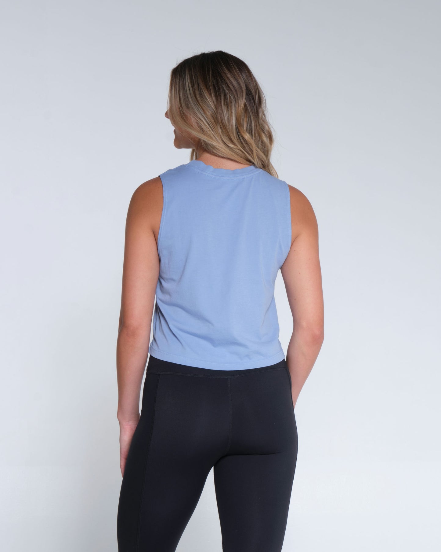 Salty crew TANK STANDARD SHOREBREAK CROPPED MUSCLE TANK - Marine Blue in Marine Blue