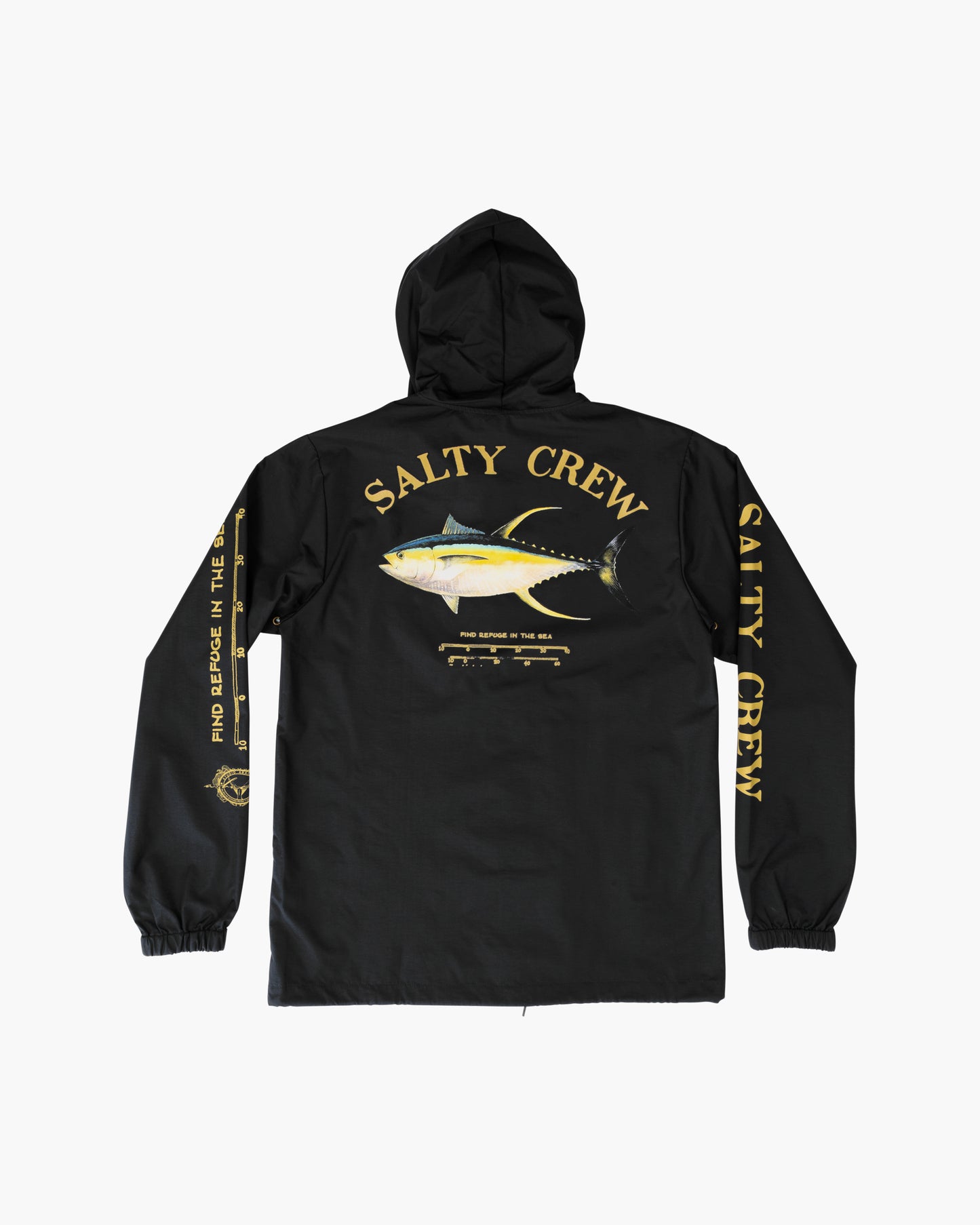 Salty Crew Men - Ahi Mount Black Snap Jacket