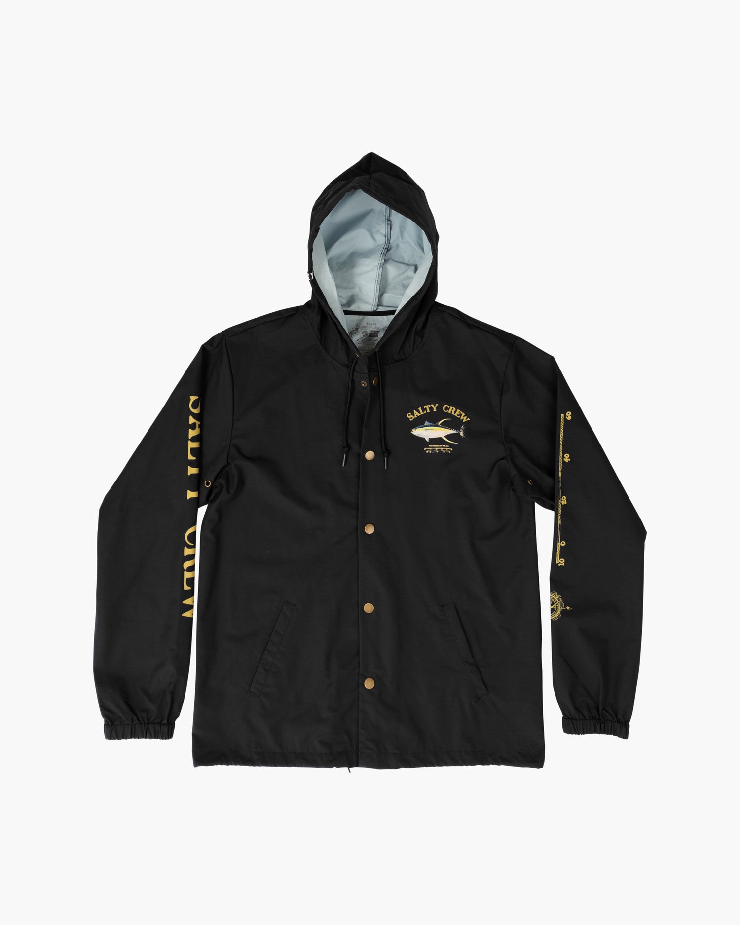 Salty Crew Men - Ahi Mount Black Snap Jacket