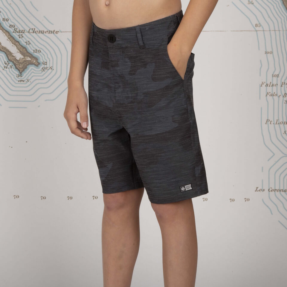 Salty Crew Boys - Drifter 2 Black Camo Boys Utility Short