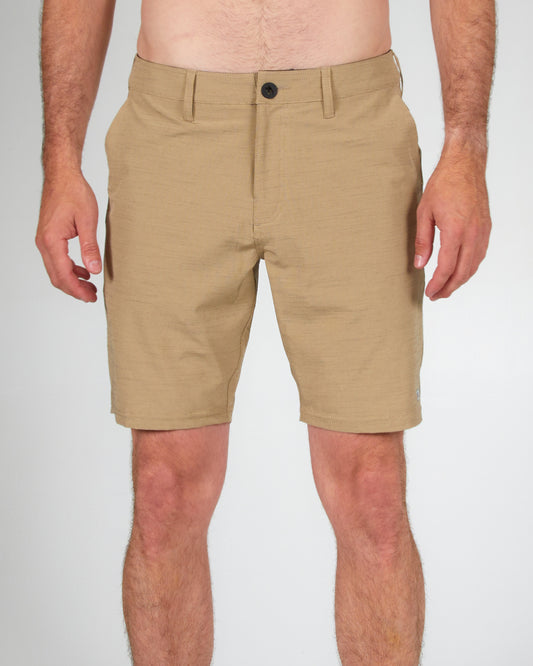 front view of Drifter 2 19" Khaki Hybrid Walkshort