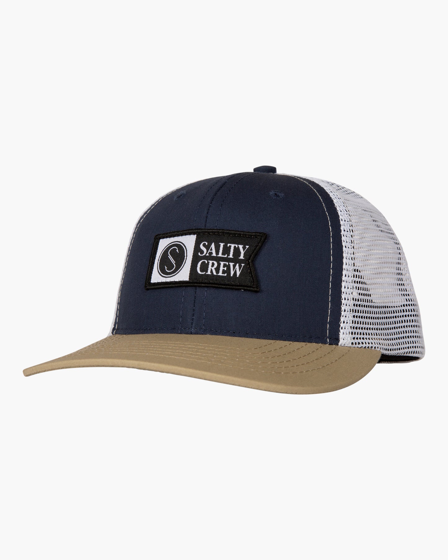 Salty Crew Pinnacle Boys Retro Trucker in NAVY/TAN