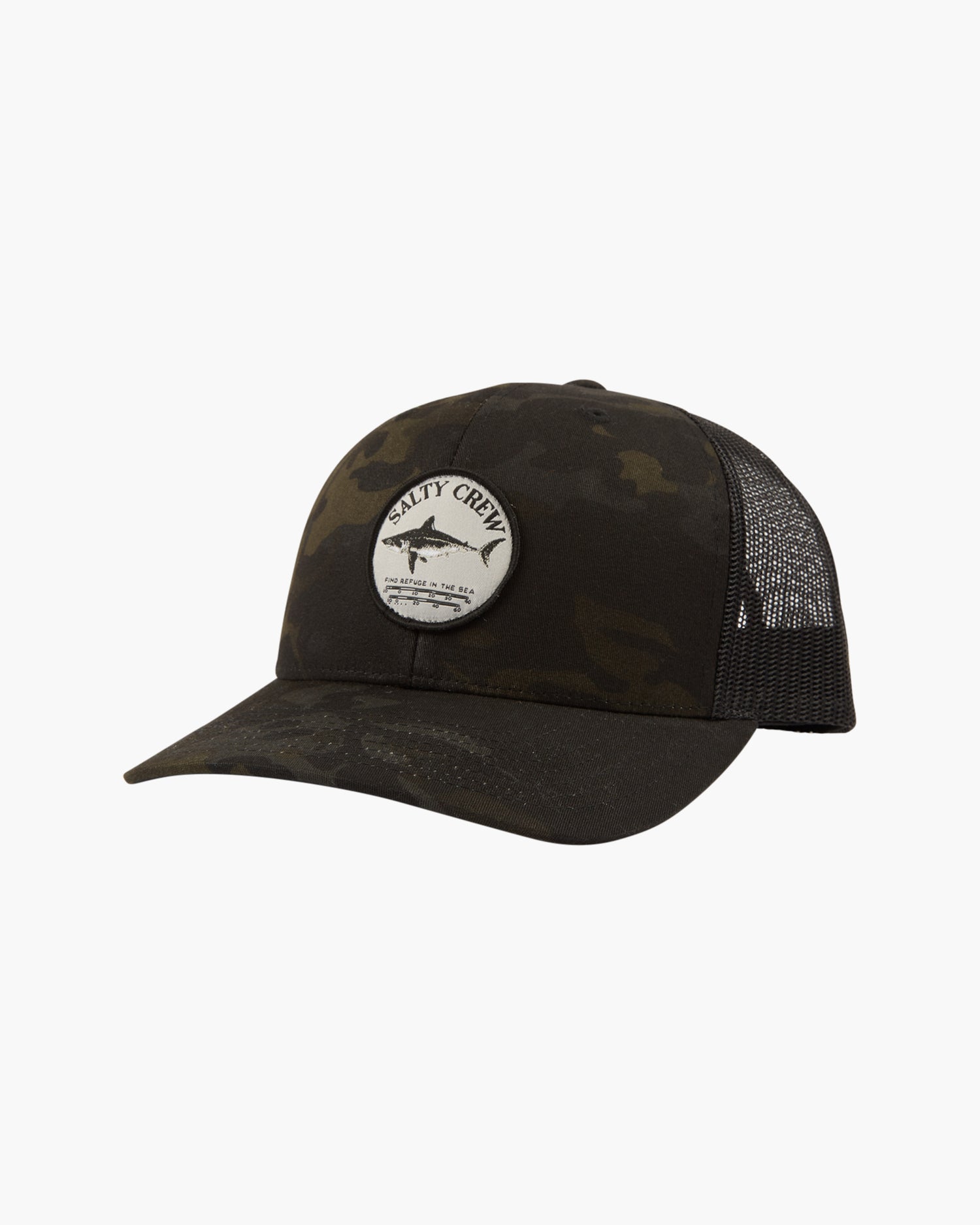 Salty Crew Women's Hats Bruce Black/Camo Trucker in Black/Camo