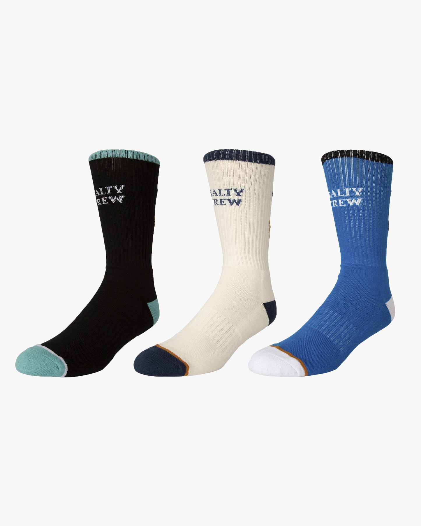 Salty Crew Men's Socks Tailed 3 Pack Socks 2 in Assorted 2