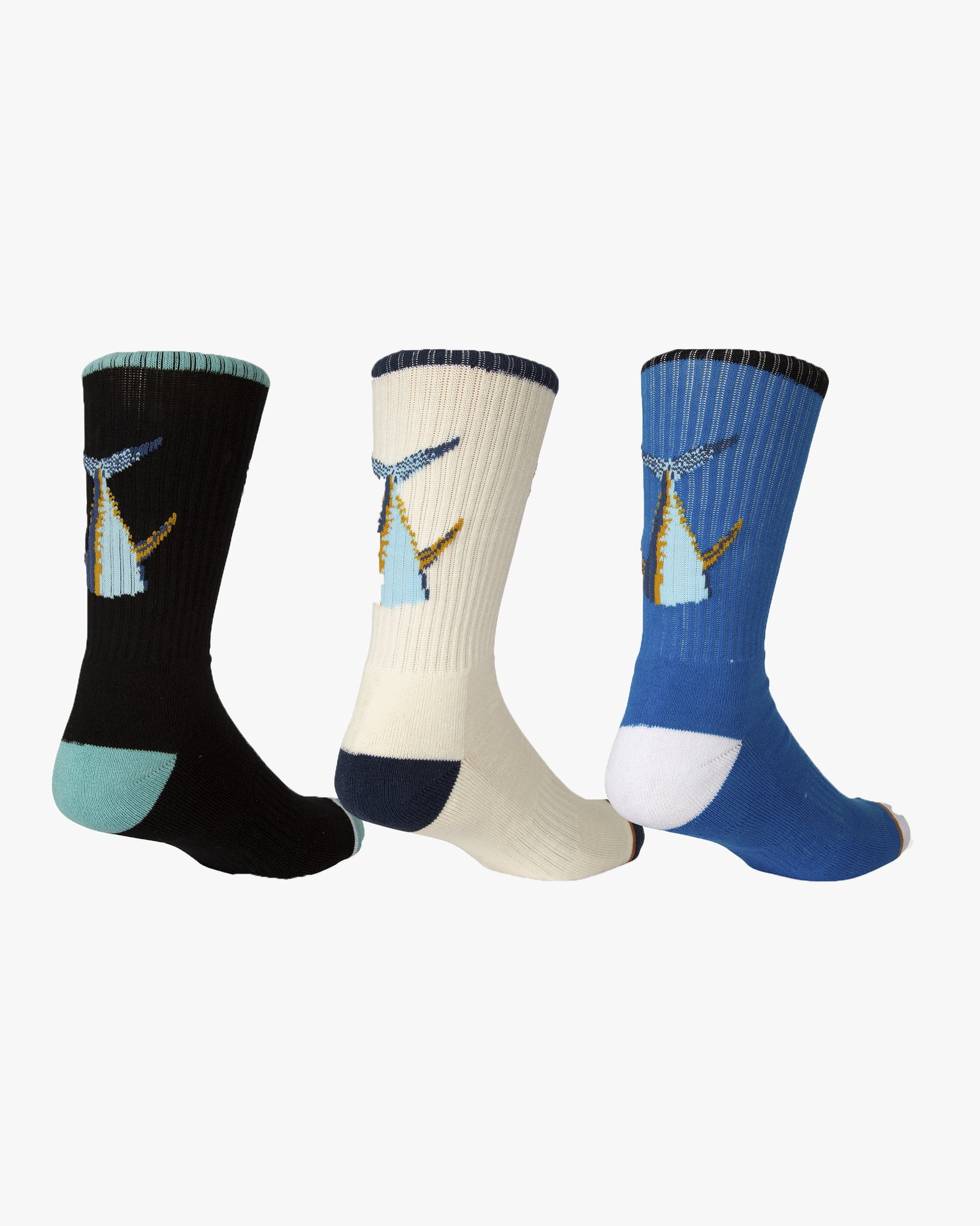 Salty Crew Men's Socks Tailed 3 Pack Socks 2 in Assorted 2