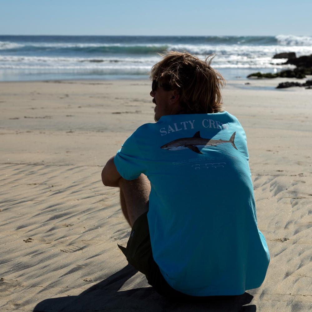 Salty Crew Bruce Premium S/S Tee in PACIFIC BLUE