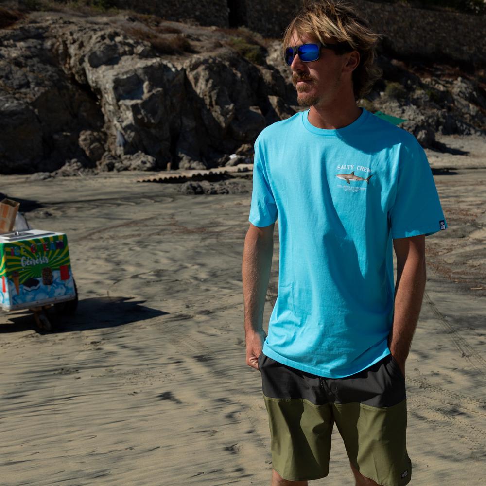 Salty Crew Bruce Premium S/S Tee in PACIFIC BLUE