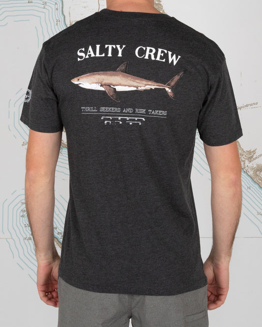 Salty Crew Men's Tees Bruce Premium S/S Tee in CHARCOAL HEATHER